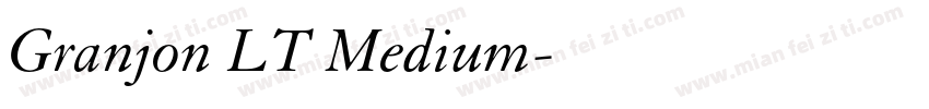 Granjon LT Medium字体转换